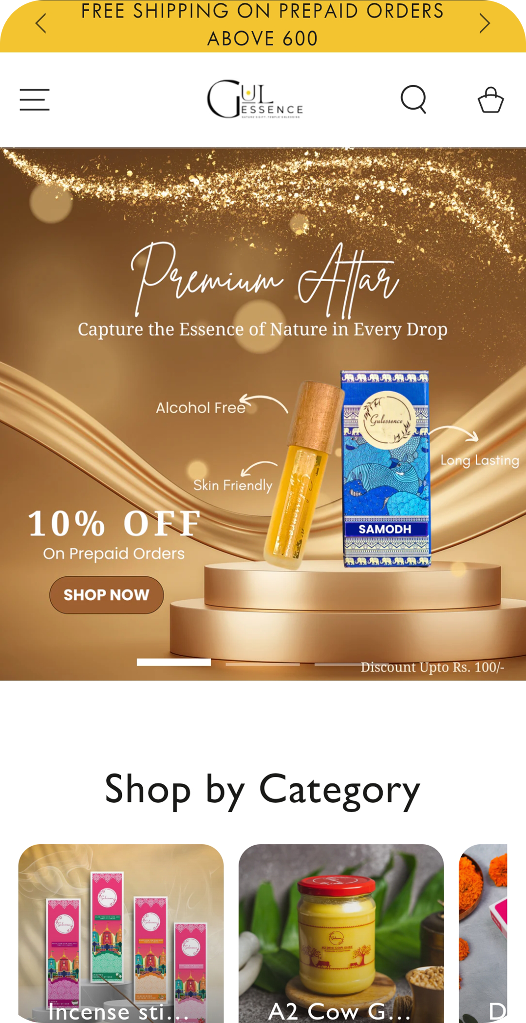 Custom Shopify development project for online brand